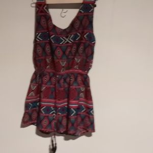 Blue rain romper